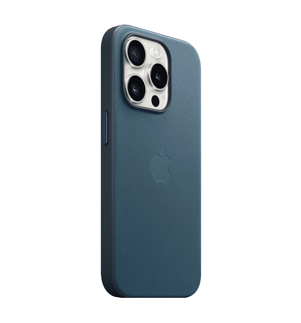 Чехол iPhone 15 Pro FineWoven Case with MagSafe - Pacific Blue (MT4Q3)