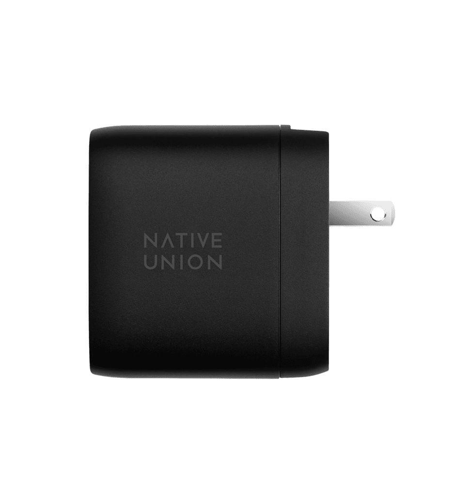 Зарядний пристрій Native Union Fast GaN Charger PD 67W Dual USB-C Port Black (FAST-PD67-BLK-INT)