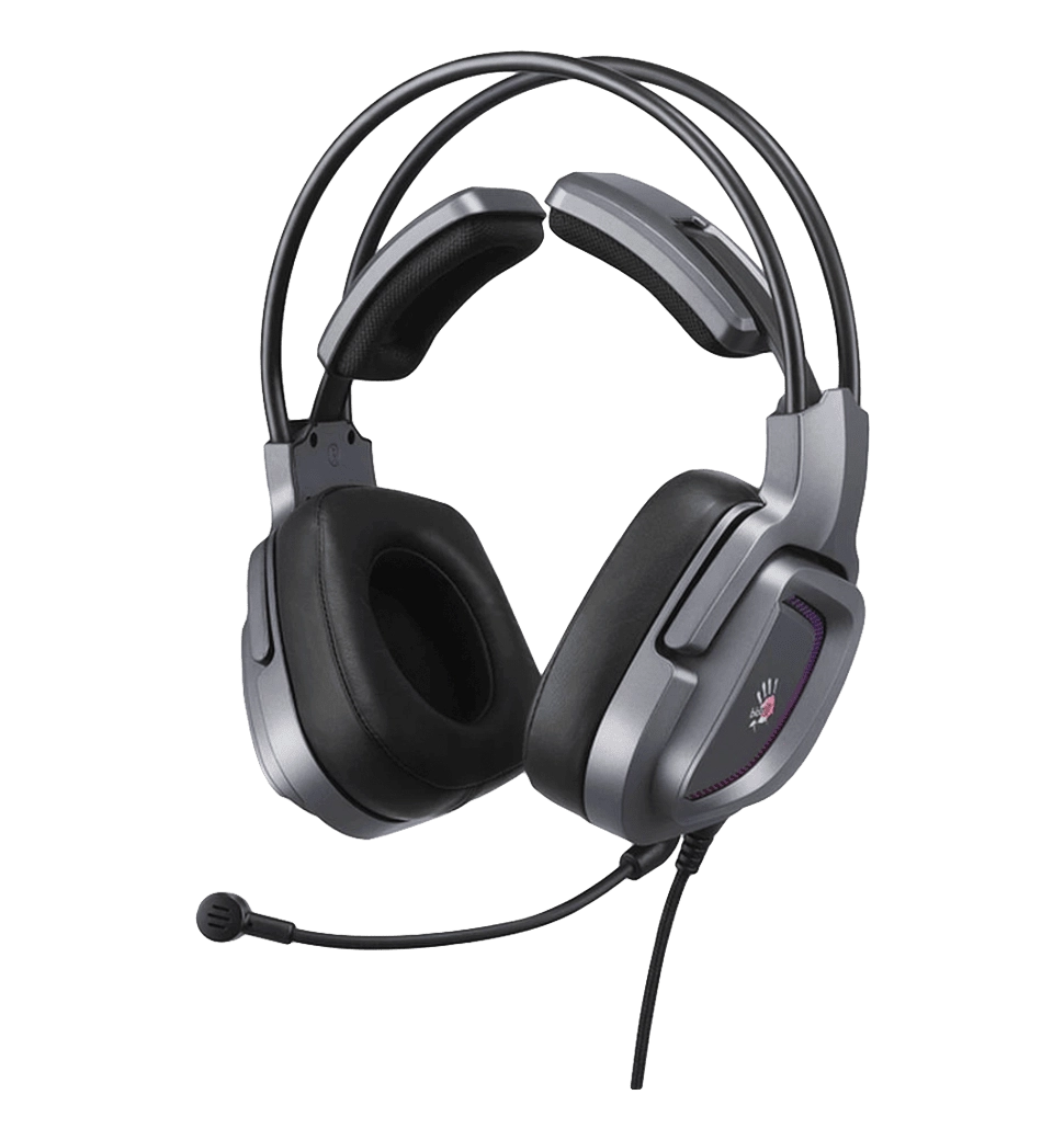 Гарнітура ігрова Bloody G575 Grey з підсвічуванням, USB