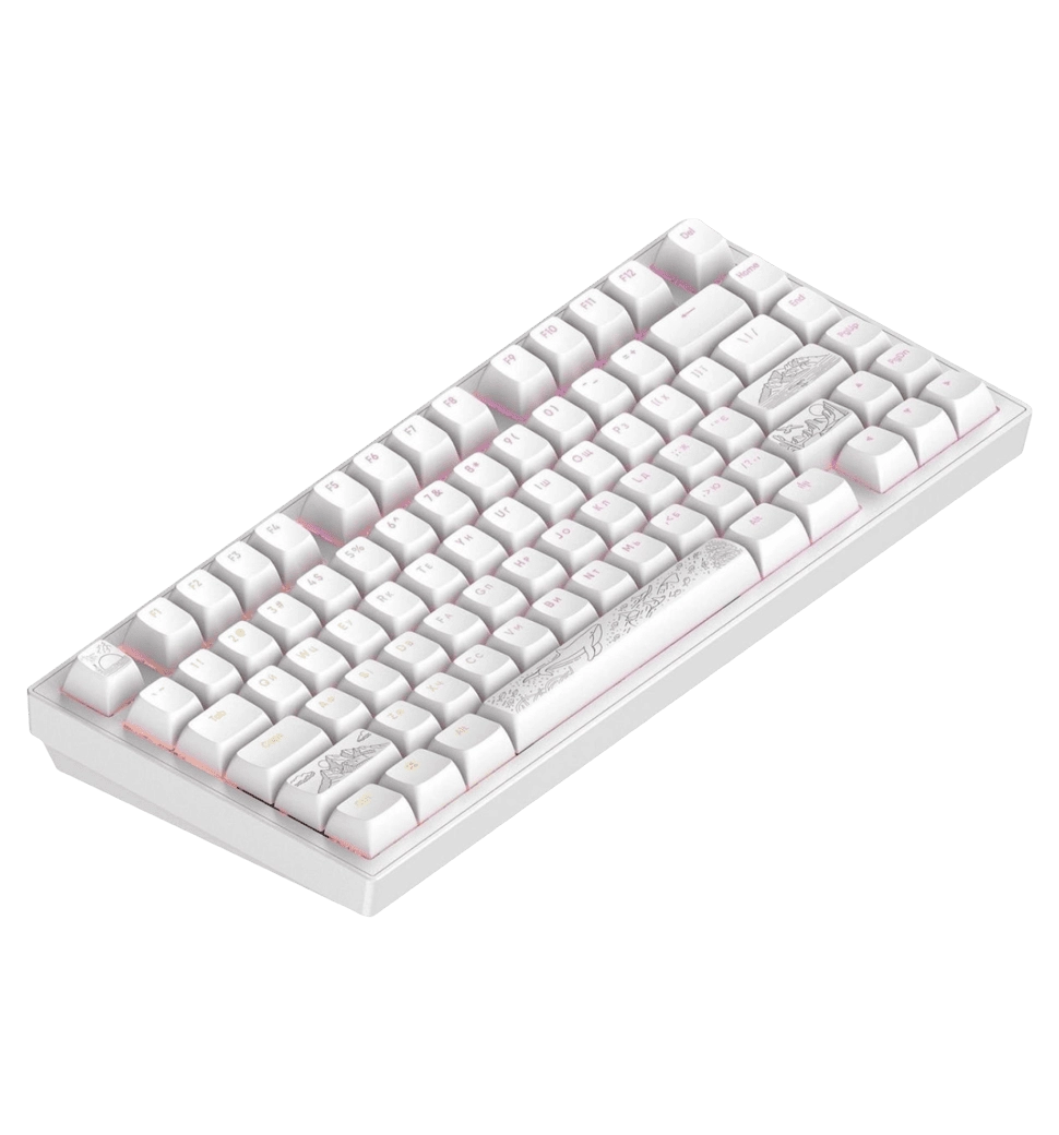 Ігрова клавіатура DARK PROJECT ALU81 Terra Nostra ENG/UA (DPKB_NOSTRA_81_ANSI_WHITE_UA)