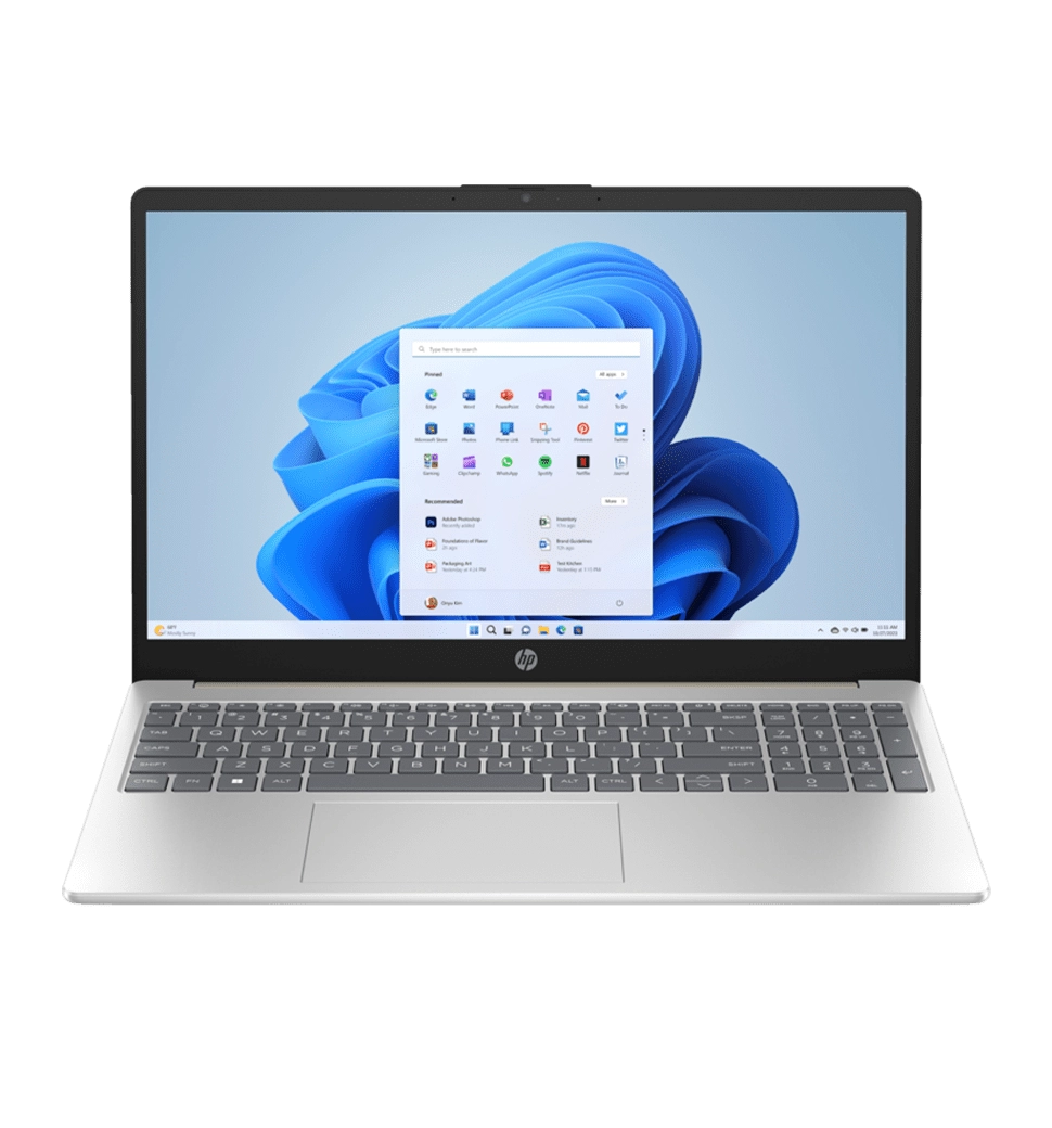 Ноутбук 15.6" HP 15-fd0086ua AG (9H8Q1EA)/Intel N200/8GB/256GB SSD/Intel UHD/Win11/Gold