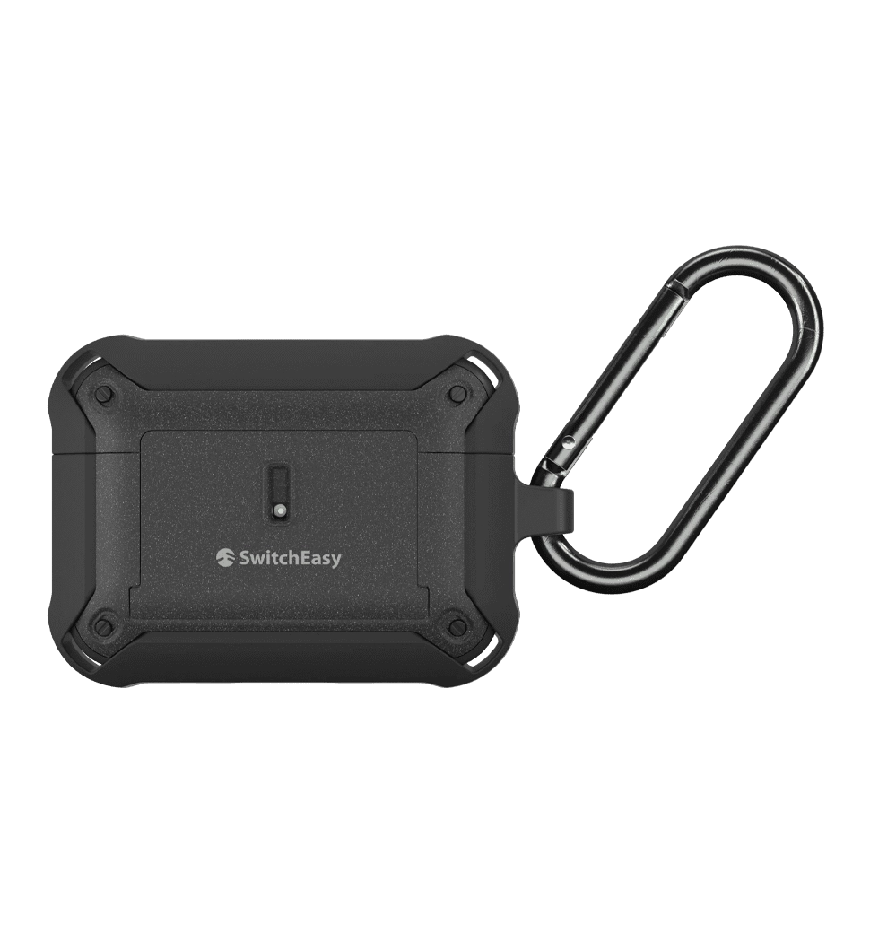 Чохол Switcheasy Guardian Rugged Anti-Lost Protective Case For AirPods Pro 1/2 Black (SAPAP2091BK22)