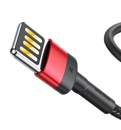 Кабель Baseus Cafule Cable (SpEd) 2.4A 1m Red/Black (CALKLF-G91)