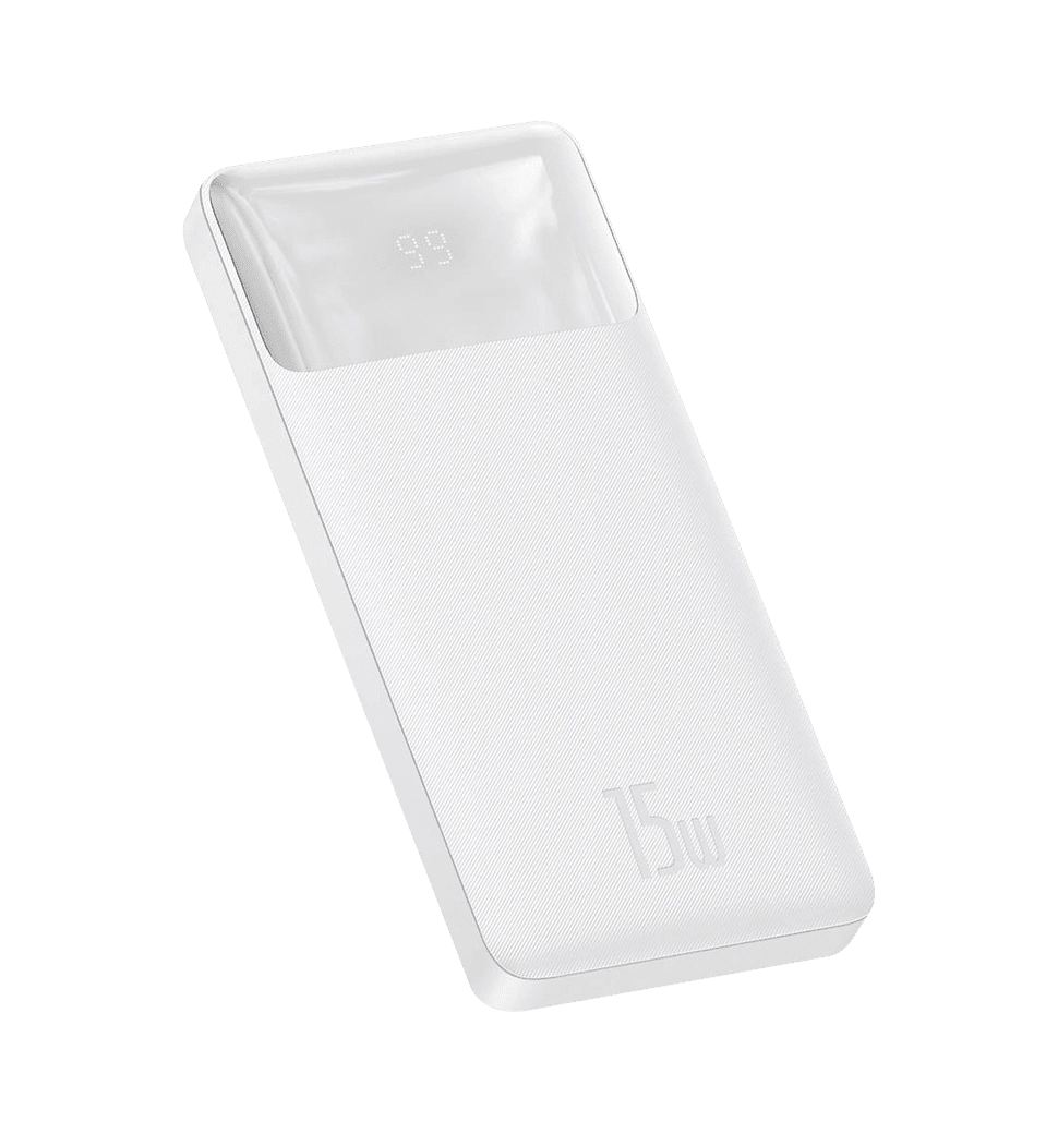 Дополнительная батарея Baseus Bipow Overseas 15W 10000 mAh (white) (PPBD050002)