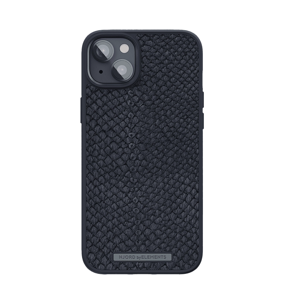 Чехол Njord Salmon Leather MagSafe Case Black для iPhone 14 Plus (NA42SL00)