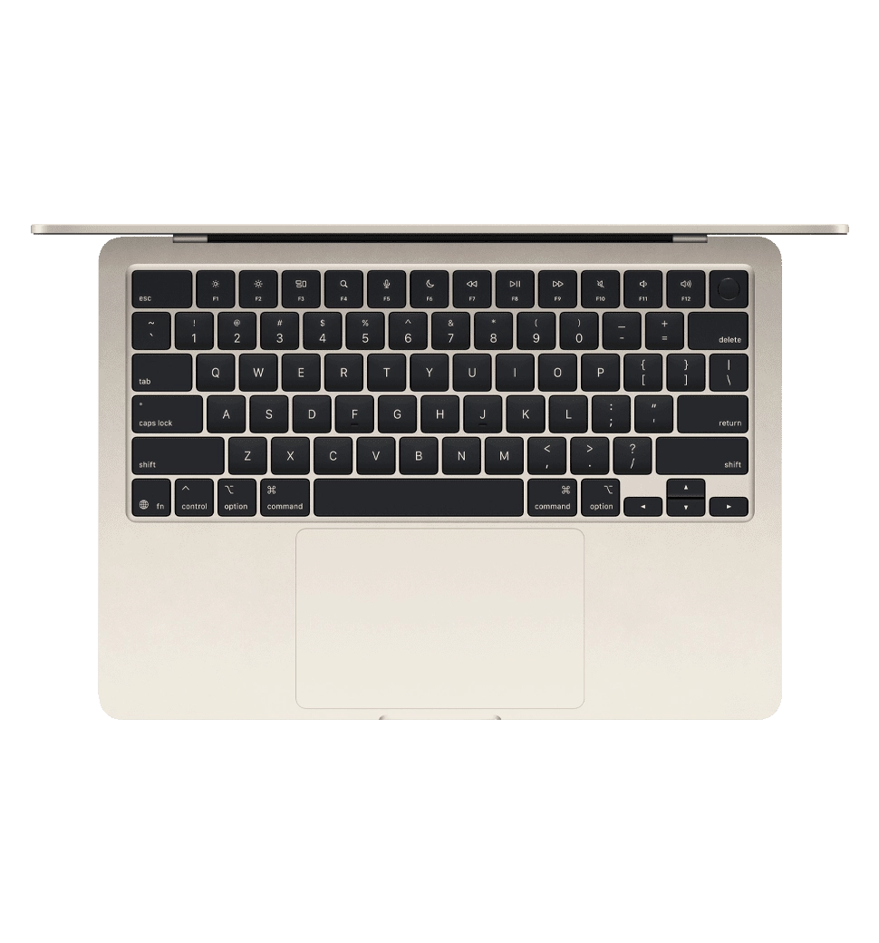 MacBook Air 13" Apple M4/10CPU/8GPU/16GB/256GB SSD/Starlight (MW0Y3)