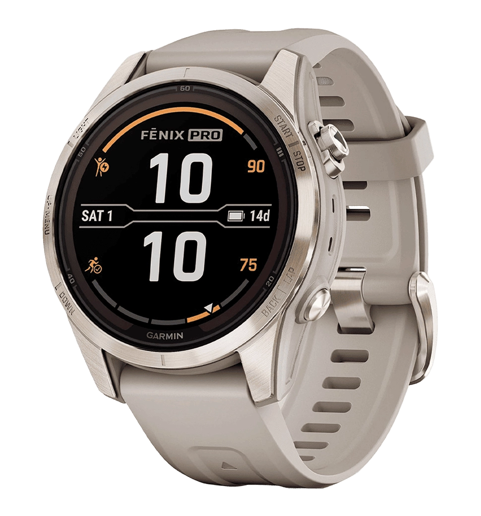 Garmin Fenix ​​7S Pro Sapphire Solar Soft Gold w. Light Sand Band (010-02776-14/15)