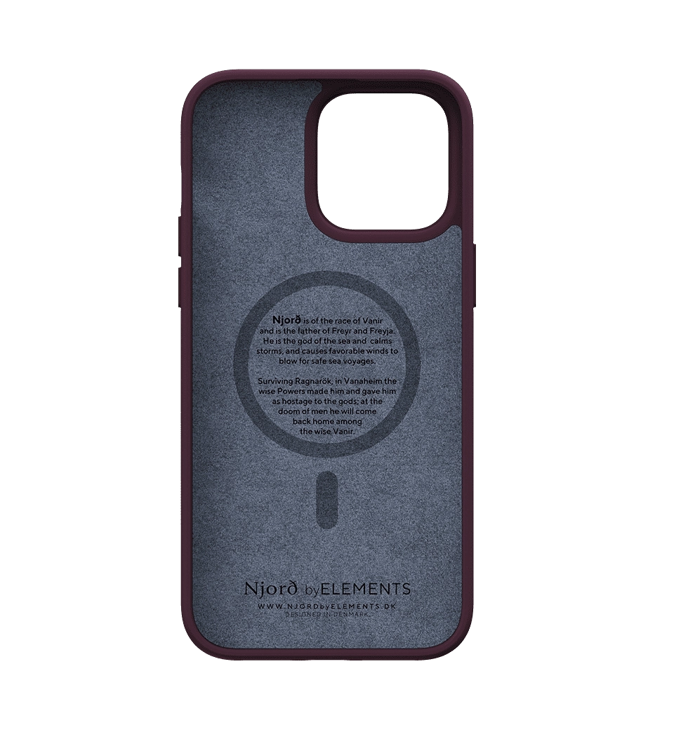Чохол Njord Salmon Leather MagSafe Case Rust for iPhone 14 Pro (NA43SL03)