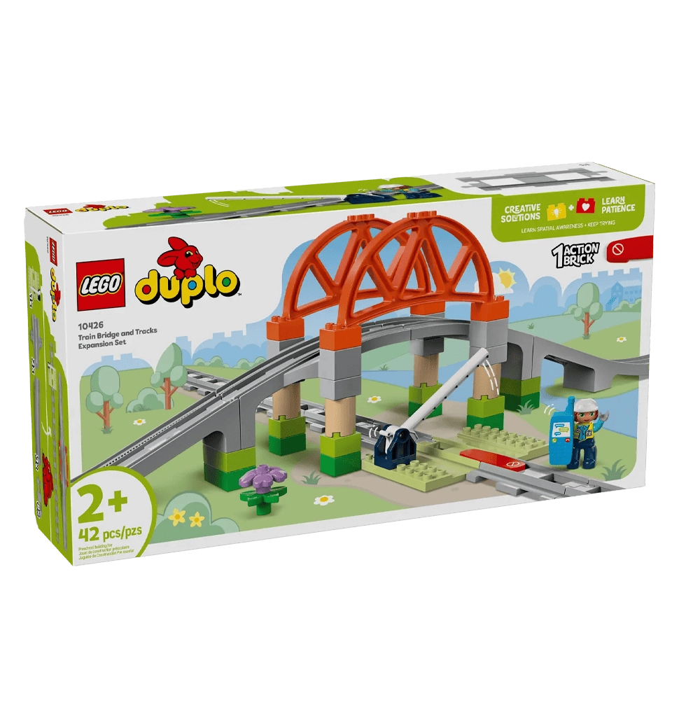 Конструктор LEGO DUPLO Town Дополнительный набор. Железнодорожный мост и пути
