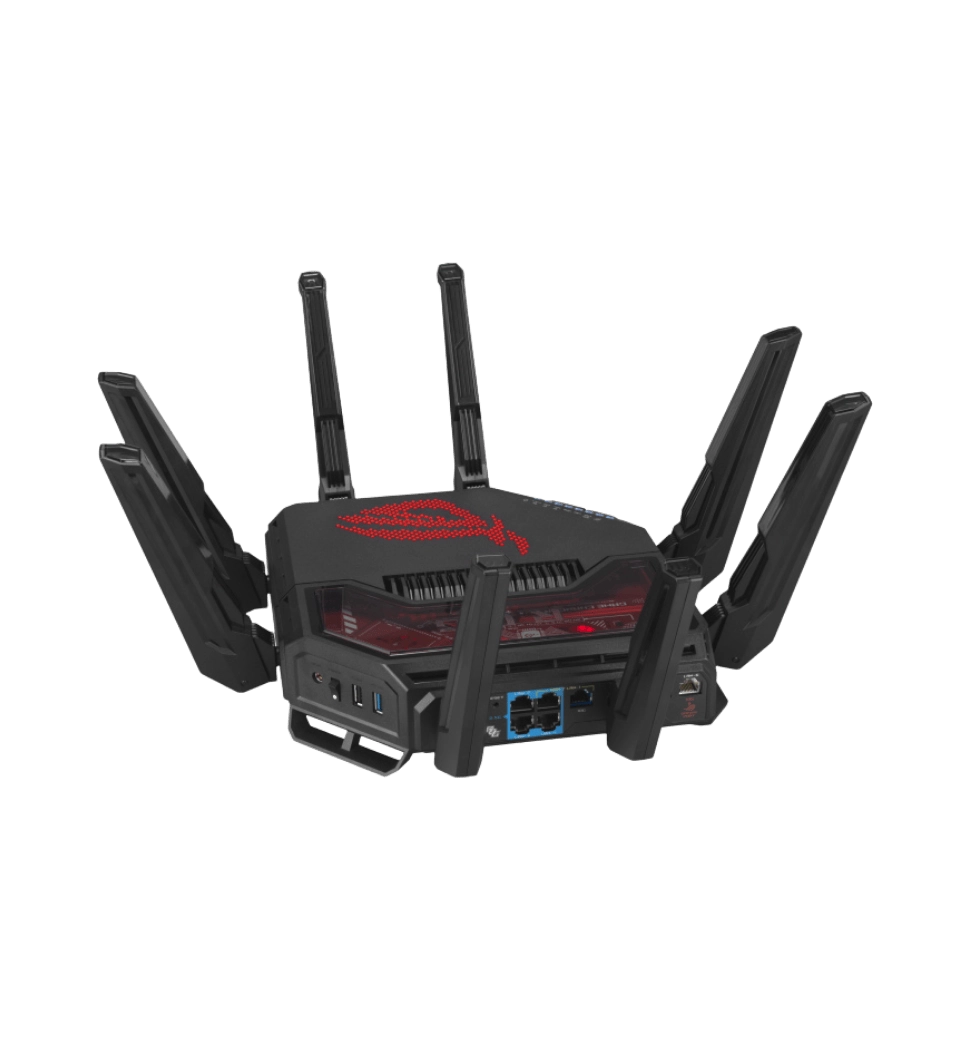 Маршрутизатор ASUS GT-BE19000 BE-19000 1x10GE LAN, 3x2.5GE LAN, 1x10GE WAN/LAN, 1x2.5GE WAN/LAN, 1xU
