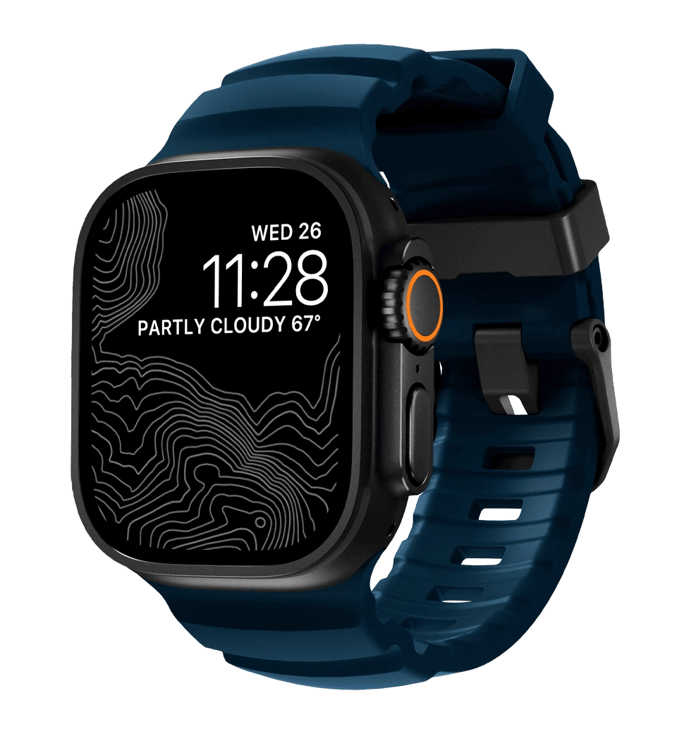 Ремешок Nomad Rocky Point Band Black Titanium Hardware Atlantic 46mm/49mm (NM014827858)