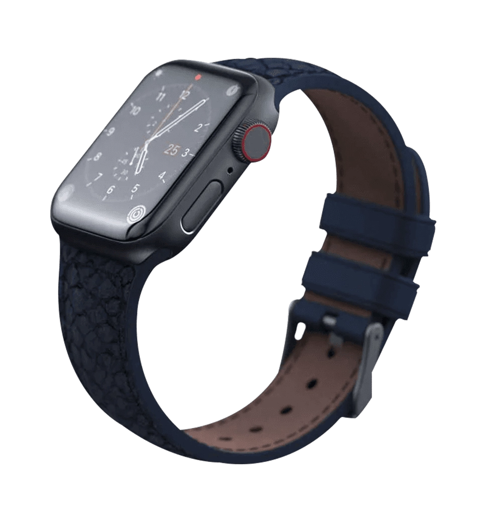 Ремінець Njord Salmon Leather Strap Petrol for Apple Watch 41mm/40mm (SL14111)