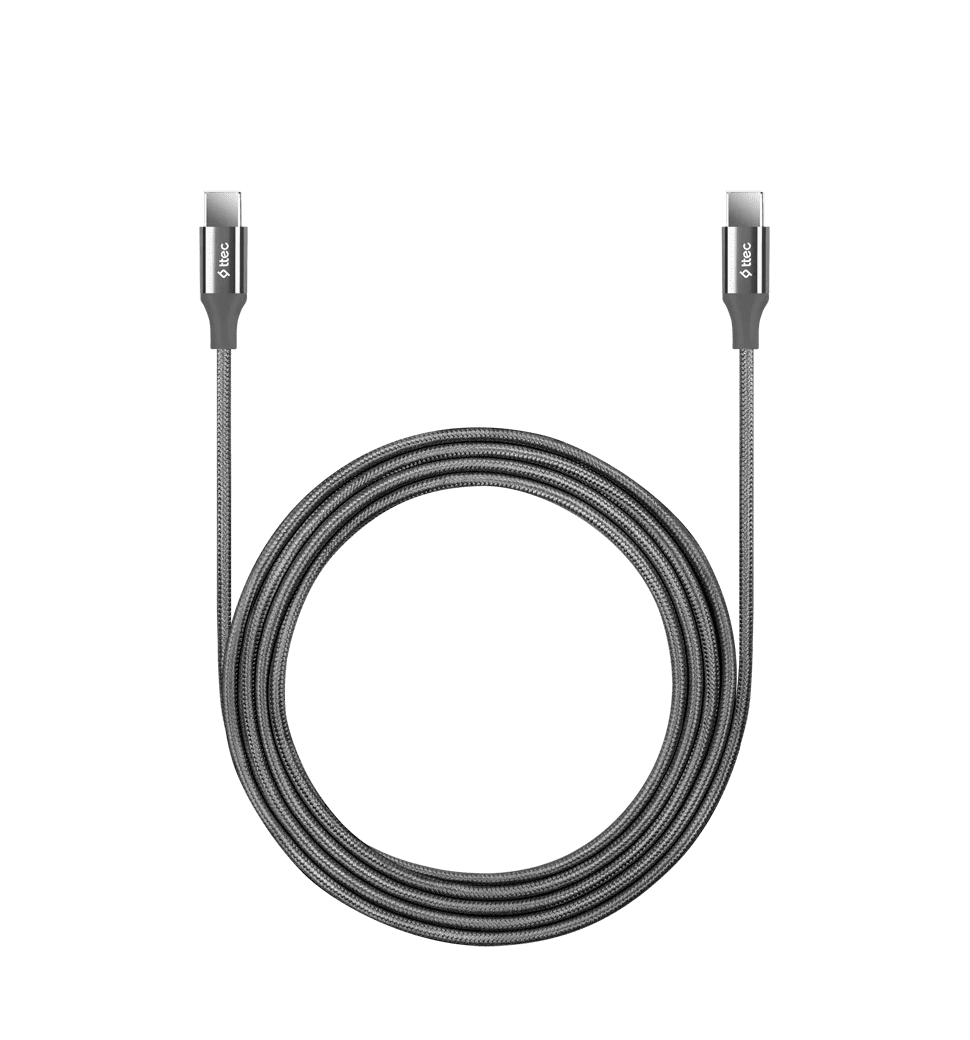 Кабель Ttec Alumi Cable 65W Type-С- Type-С 3м Space Gray (2DK52UG)
