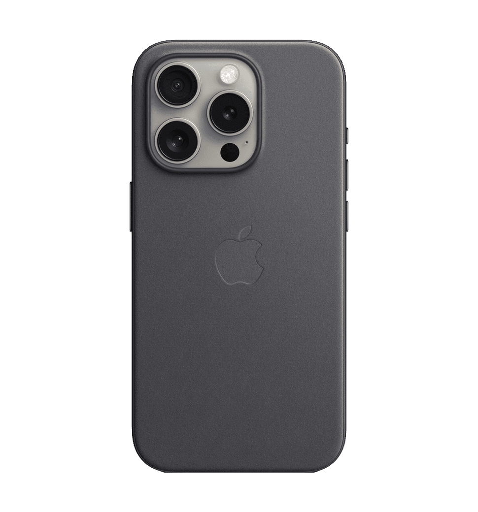Чехол iPhone 15 Pro Max FineWoven Case with MagSafe - Black (MT4V3)