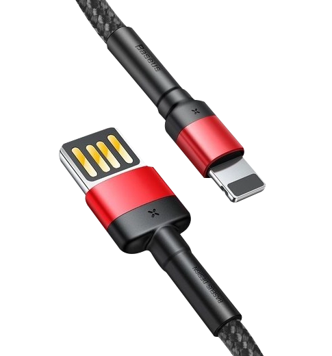 Кабель Baseus Cafule Cable (SpEd) 2.4A 1m Red/Black (CALKLF-G91)