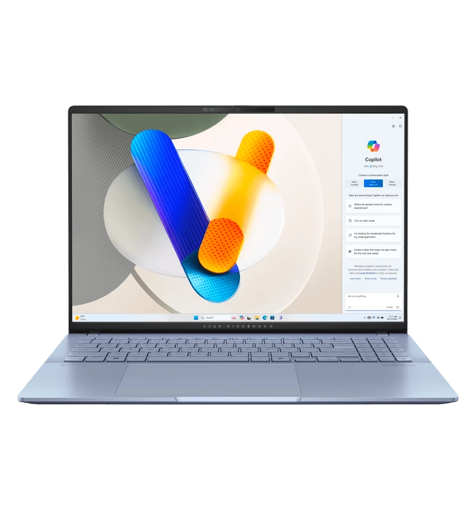 Ноутбук 16" ASUS Vivobook S 16 OLED S5606MA-MX080/Intel Ultra 9-185H/16GB/1TB SSD/Intel Arc/DOS/Blue