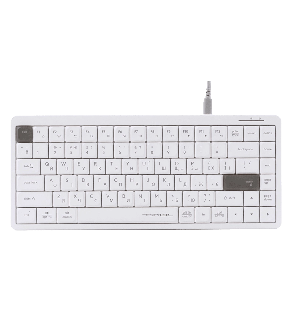 Клавіатура A4-Tech Fstyler FX53 (White), колір білий, USB