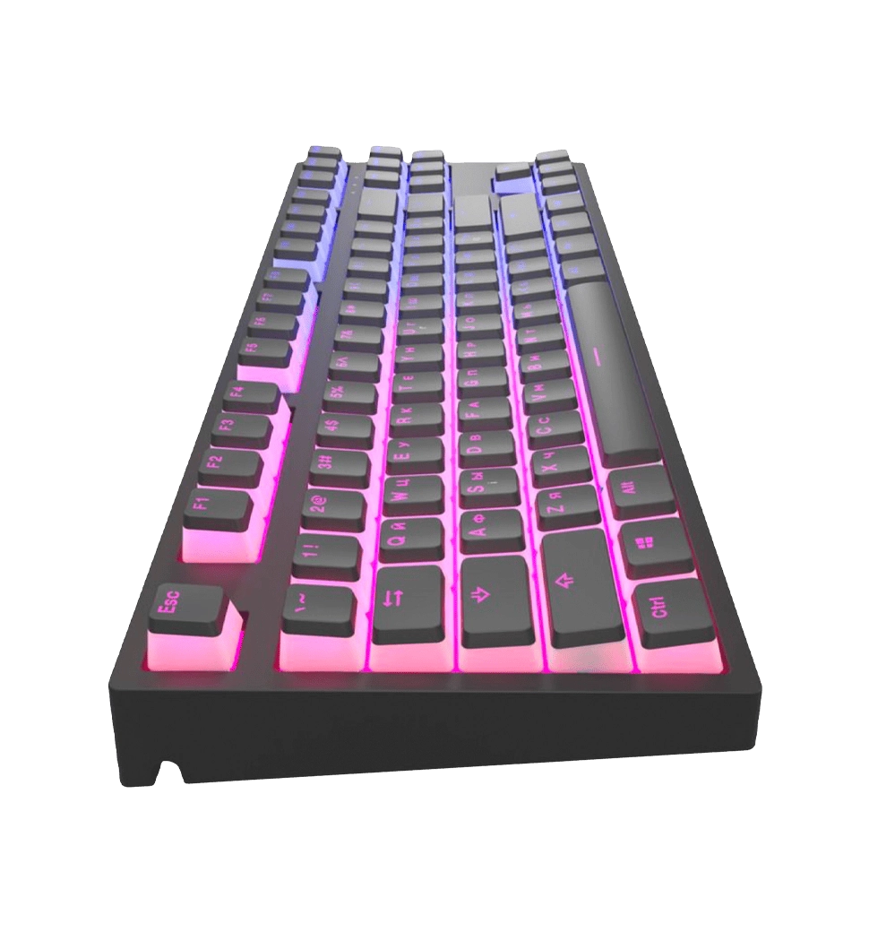 Игровая клавиатура DARK PROJECT Pudding Gateron Mechanical Cap Teal KD87A  ENG/UA/RU (DP-KD-87A-00770