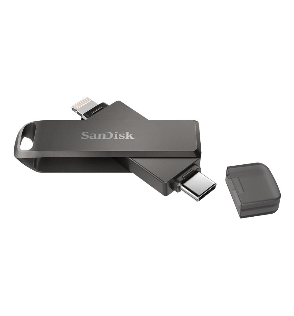 Накопитель SanDisk USB 3.0 iXpand Luxe 128Gb Type-C/Lightning (SDIX70N-128G-GN6NE)