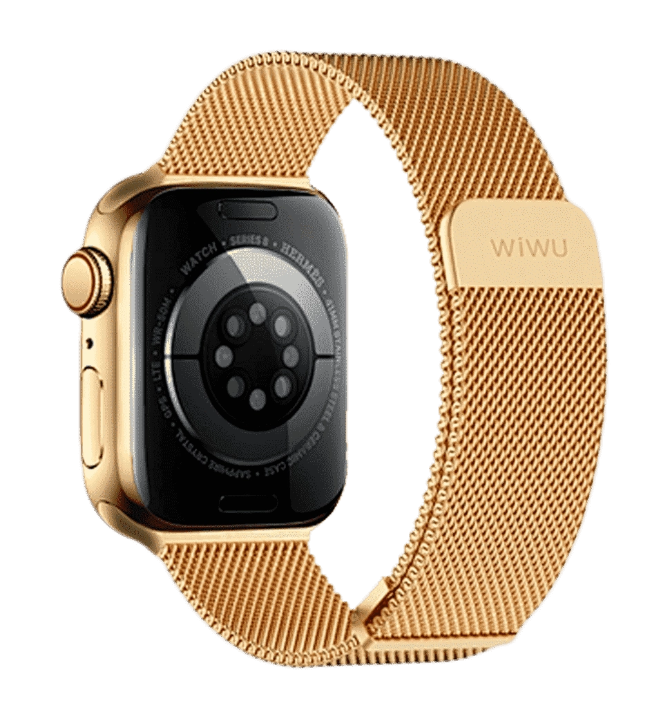 Ремешок Wiwu для Apple Watch 38/40/41mm Milanese Stainless Steel watch band Gold