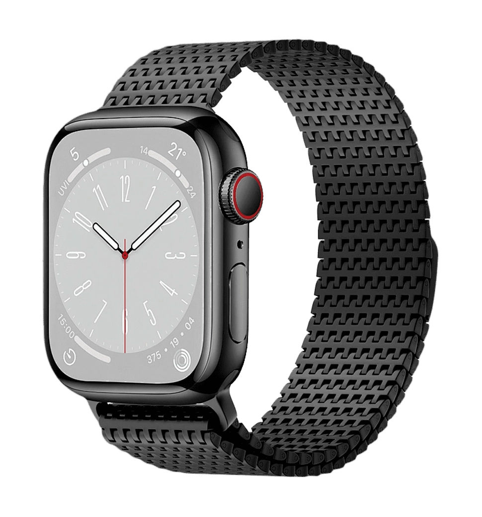 Ремінець Wiwu для Apple Watch 42/44/45/49mm Domino band Black
