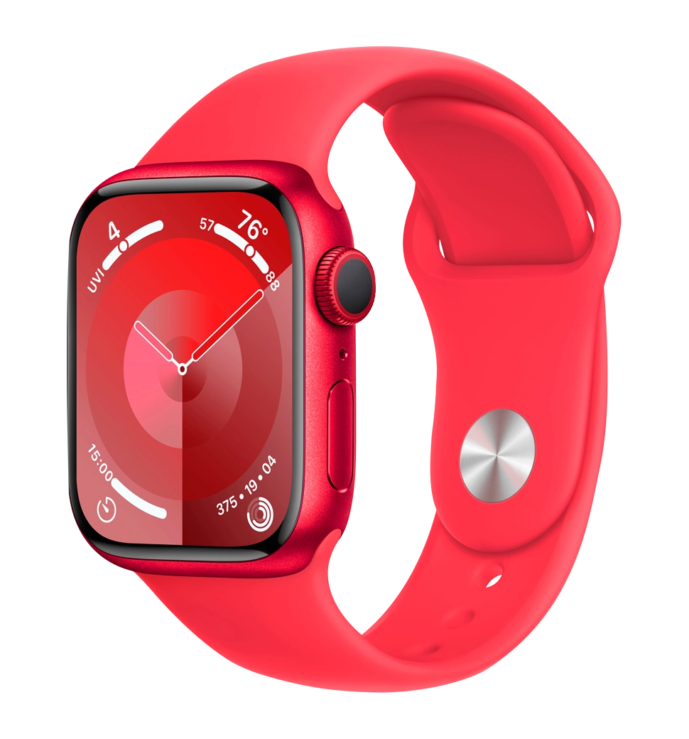 Apple Watch Series 9 45mm (PRODUCT)RED Aluminum Case with (PRODUCT)RED Sport Band M/L (MRXK3)