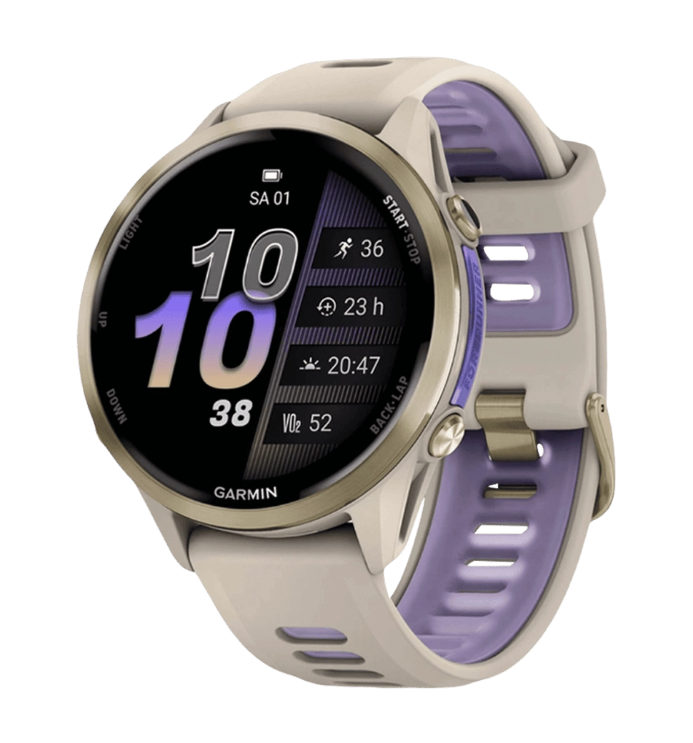 ᐉ Смарт-часы Garmin Forerunner 970 Soft Gold Titanium w. French