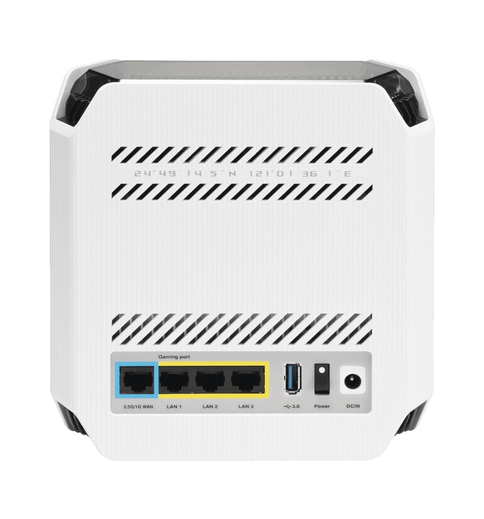Система WiFi-Mesh ASUS ROG Rapture GT6 AX10000, 3xGE LAN, 1x2.5GE WAN, 1xUSB 3.2, 1мод, белый