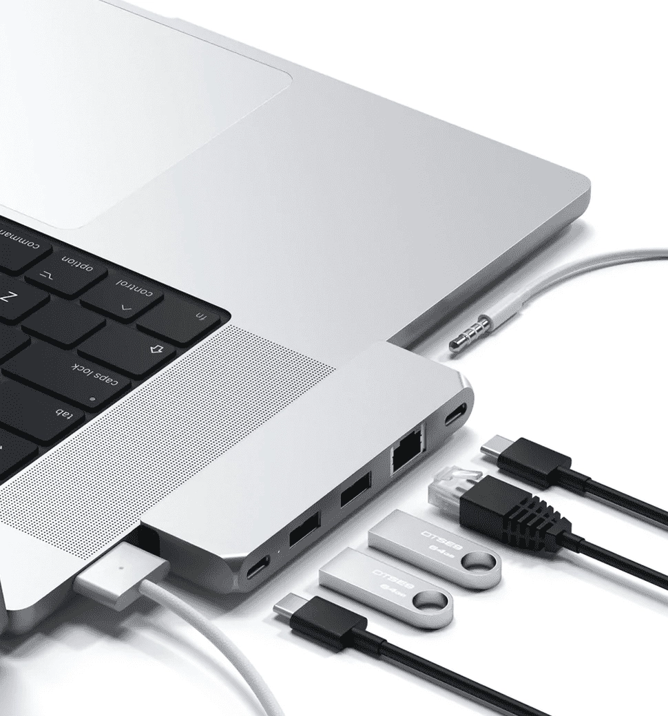 Satechi Aluminum USB-C Pro Hub Mini Adapter Silver (ST-UCPHMIS)