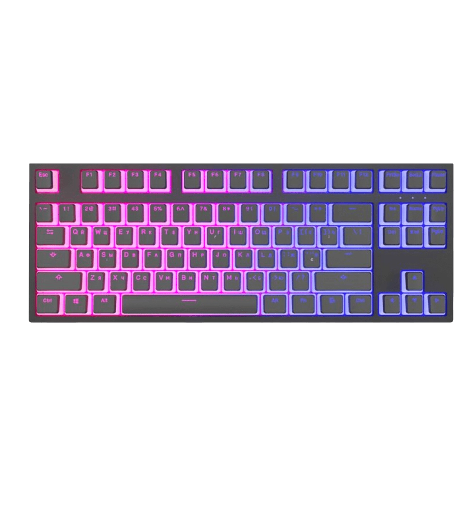 Игровая клавиатура DARK PROJECT Pudding Gateron Mechanical Cap Teal KD87A  ENG/UA/RU (DP-KD-87A-00770
