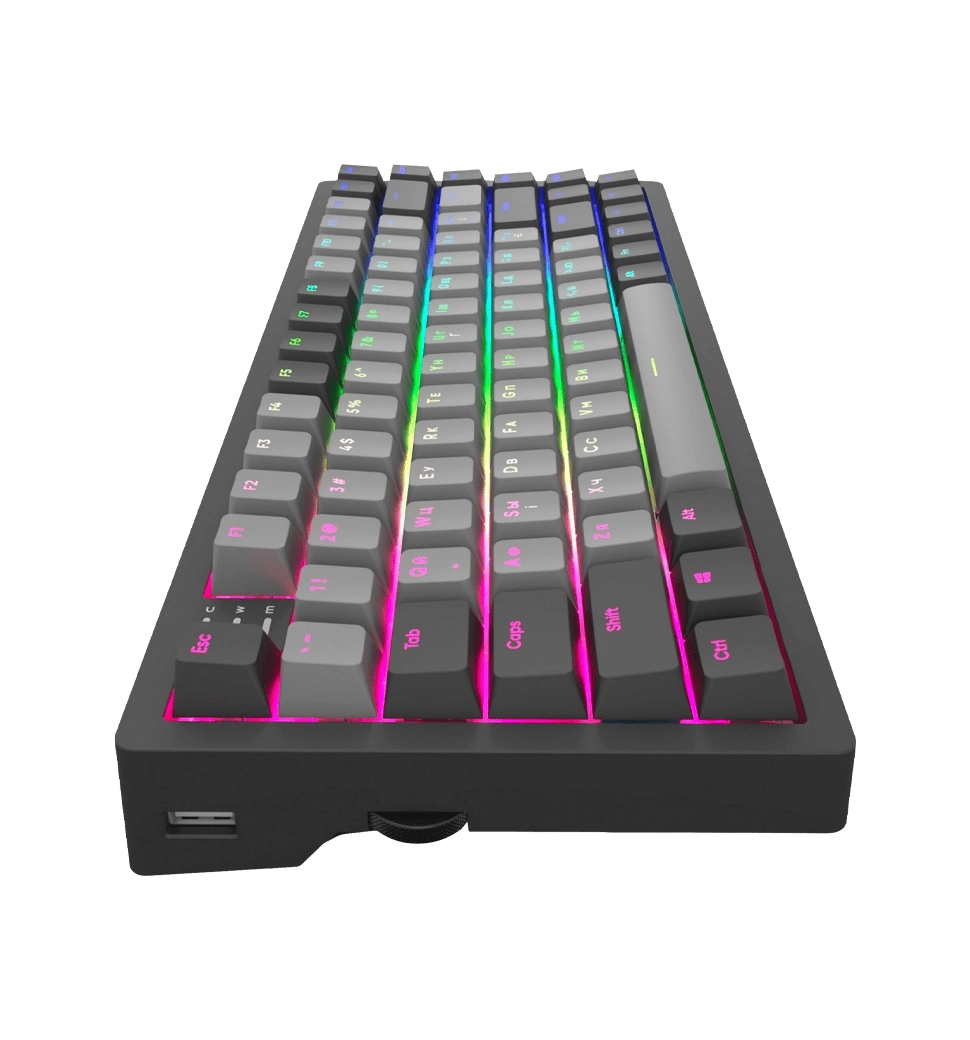 Игровая клавиатура DARK PROJECT PBT Mech. Gateron Cap Teal KD83A ENG/UA/RU (DP-KD-83A-004100-GTC)