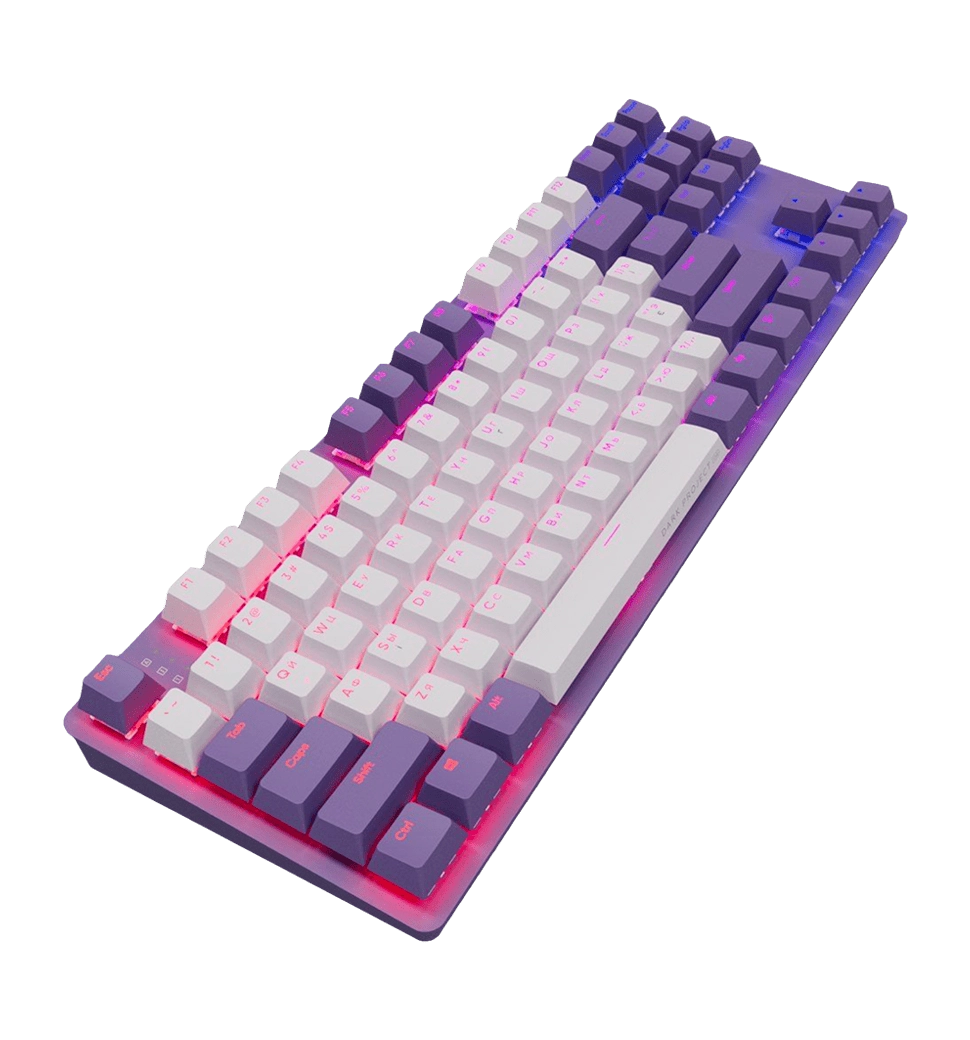 Игровая клавиатура DARK PROJECT KD87A Mech. g3ms Sapphire ENG/UA Violet/Grey (DPO-KD-87A-400300-GMT)