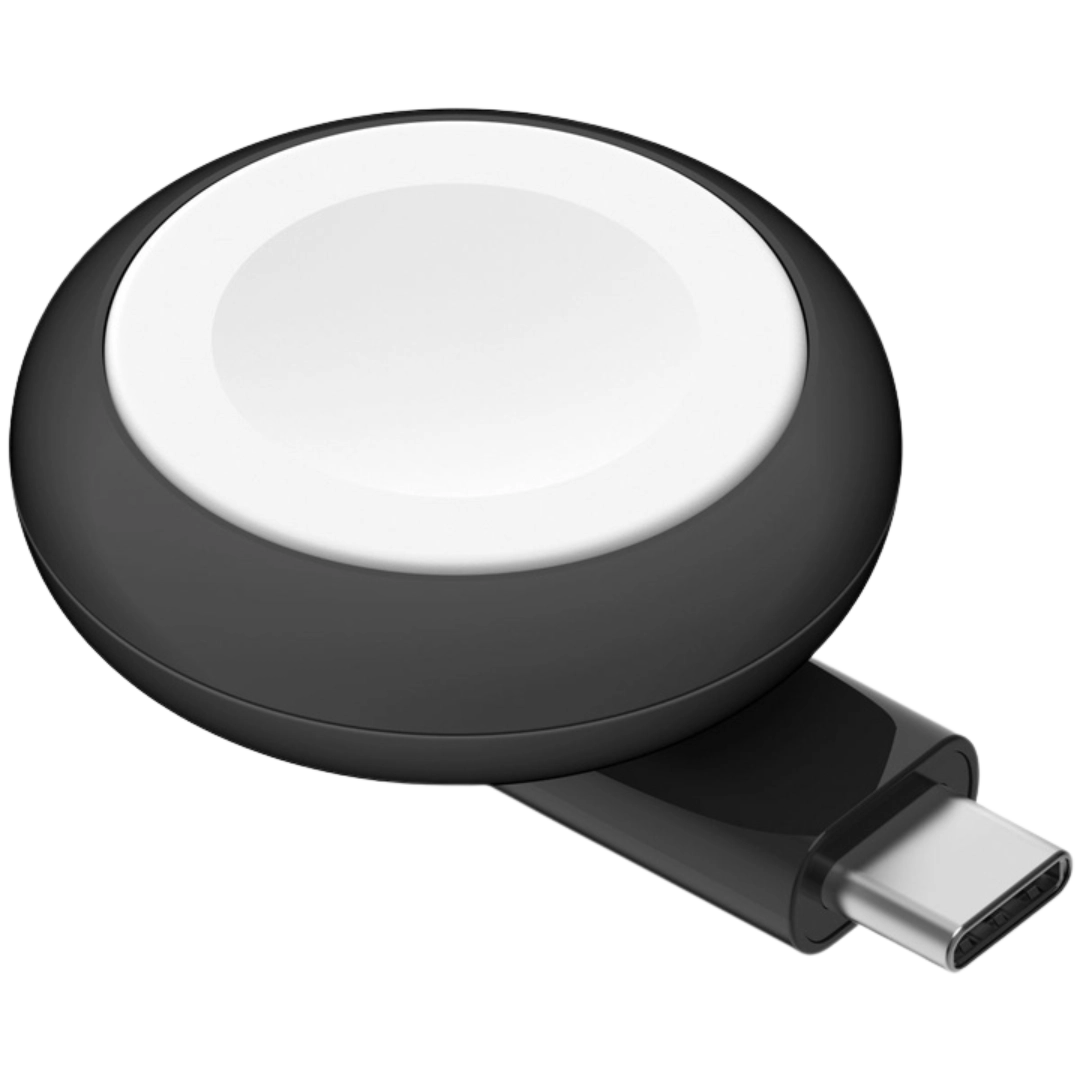 Бездротовий зарядний пристрій Belkin BoostCharge Portable USB-C Apple Watch Charger Black (WIZ022GLBK-B1)