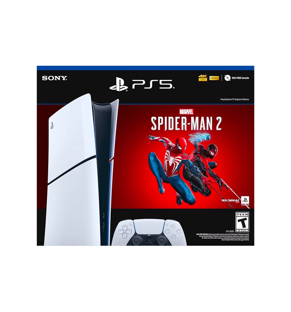 Ігрова приставка Sony PlayStation 5 Slim Digital Edition 1Tb + Marvel's Spider-Man 2