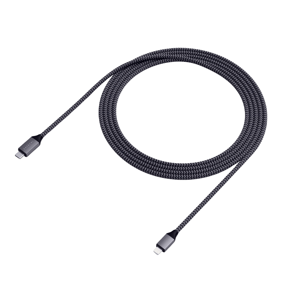 Satechi USB-C to Lightning Cable Space Gray (1.8 m) (ST-TCL18M)