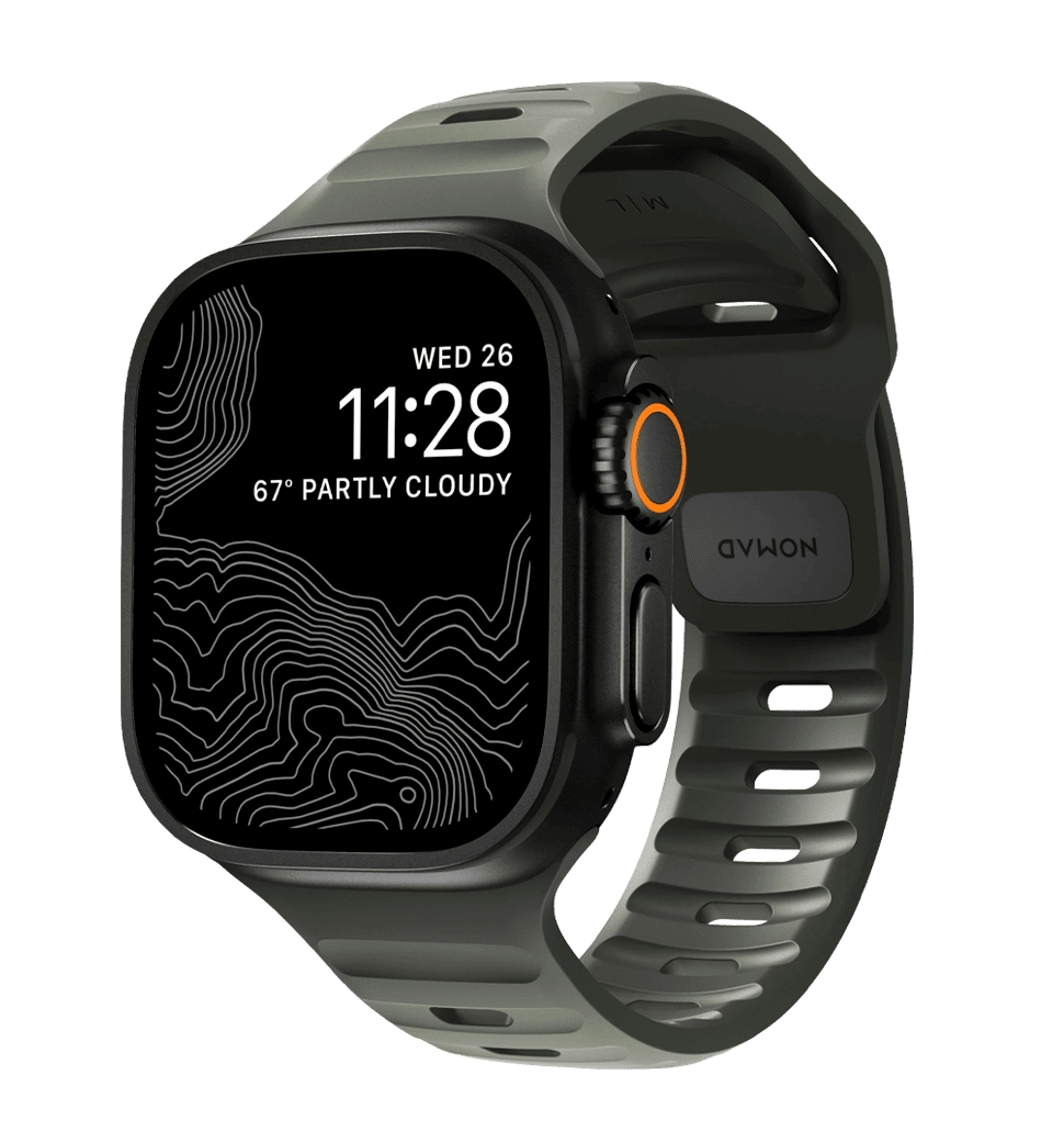Ремінець Nomad Sport Band Ash Green 46mm/49mm (NM01132585)