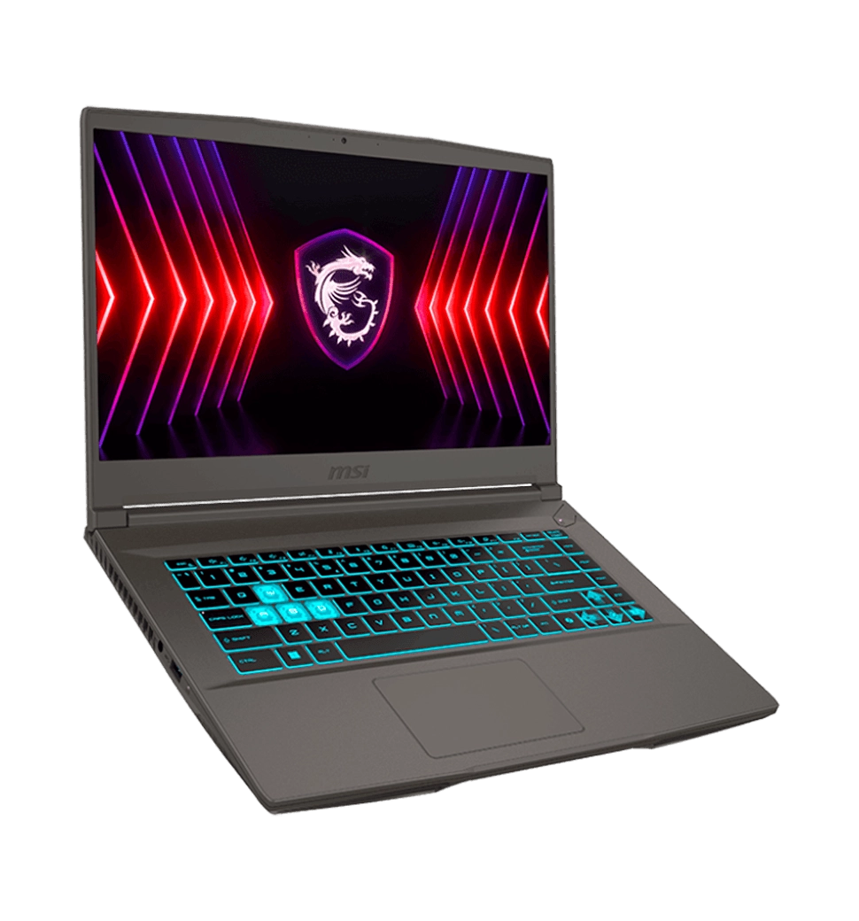 Ноутбук MSI Thin 15 B12UC 15.6 FHD, Intel i5-12450H, 16GB, F1TB, NVD3050-6, DOS, черный