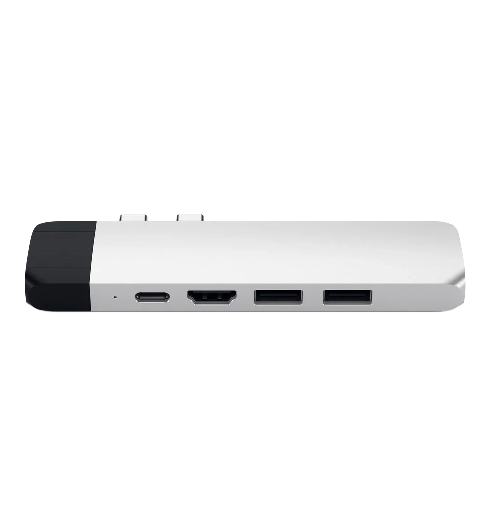 Хаб Satechi Aluminum Type-C Pro Hub Adapter with Ethernet Silver (ST-TCPHES)