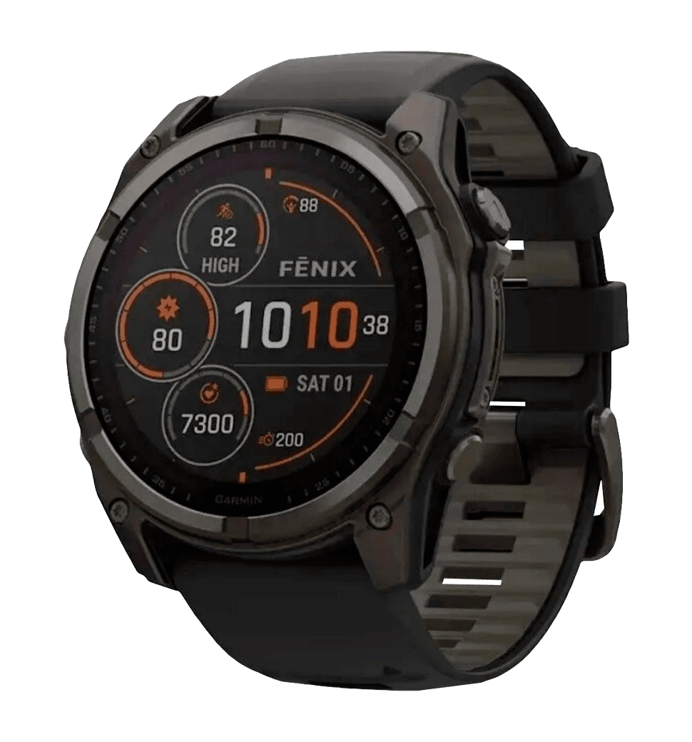 Garmin Fenix 8 51mm Solar Sapphire Carbon Gray DLC Titanium w. Black/Pebble Gray S. Band (010-02907-
