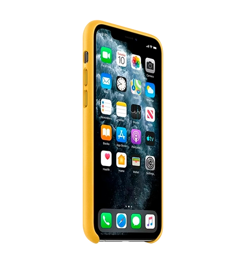 Чохол Apple iPhone 11 Pro Max Leather Case Meyer Lemon (MX0A2)