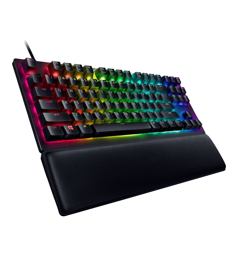 Клавіатура механічна RAZER Huntsman V2 Tenkeyless, Red Optical switch, RU (RZ03-03940800-R3R1)