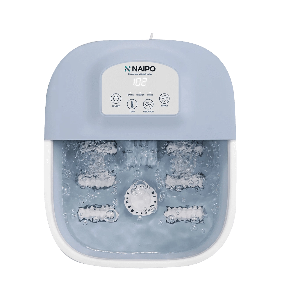 Спа-масcажер NAIPO Foot Spa Massager для ног с подогревом, вибрацией та функцией массажа Шиатцу