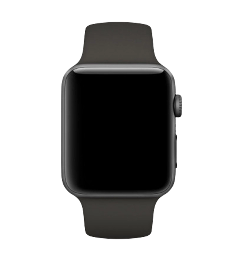 Ремiнець Silicone Copy 42/44/45mm Charcoal Gray