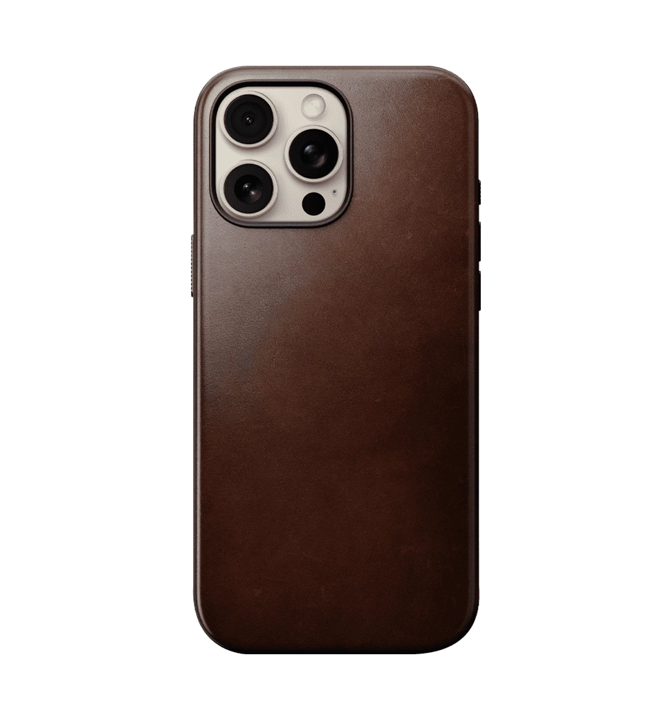 Чохол Nomad Modern Leather Case Rustic Brown Horween for iPhone 16 Pro (NM01858485)
