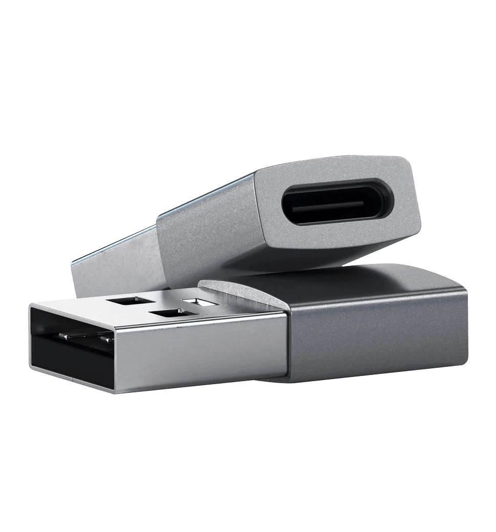 Перехідник Satechi Type-A to Type-C Adapter Space Gray (ST-TAUCM)
