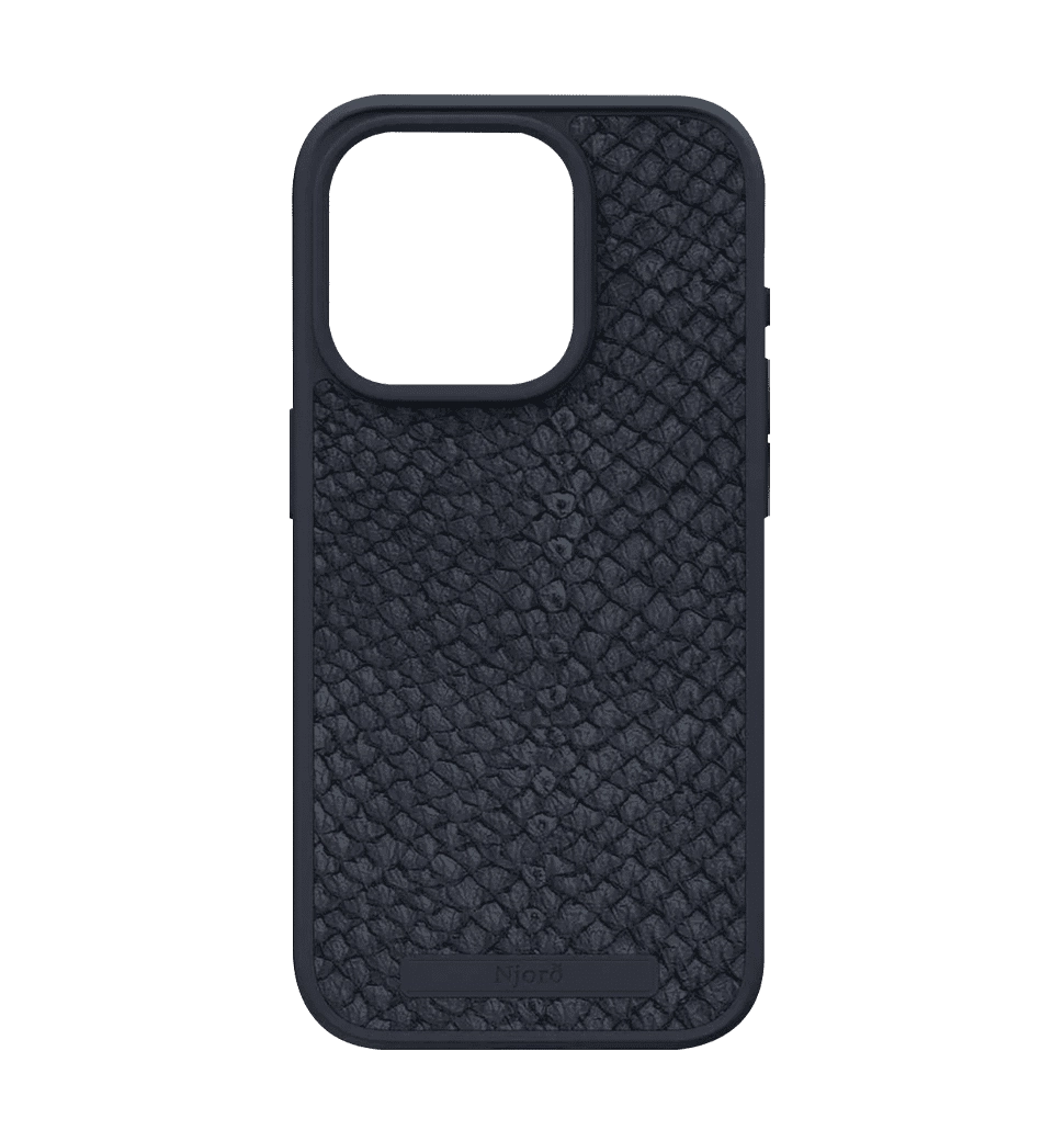 Чехол Njord Salmon Leather MagSafe Case Black для iPhone 15 Pro (NA53SL00)