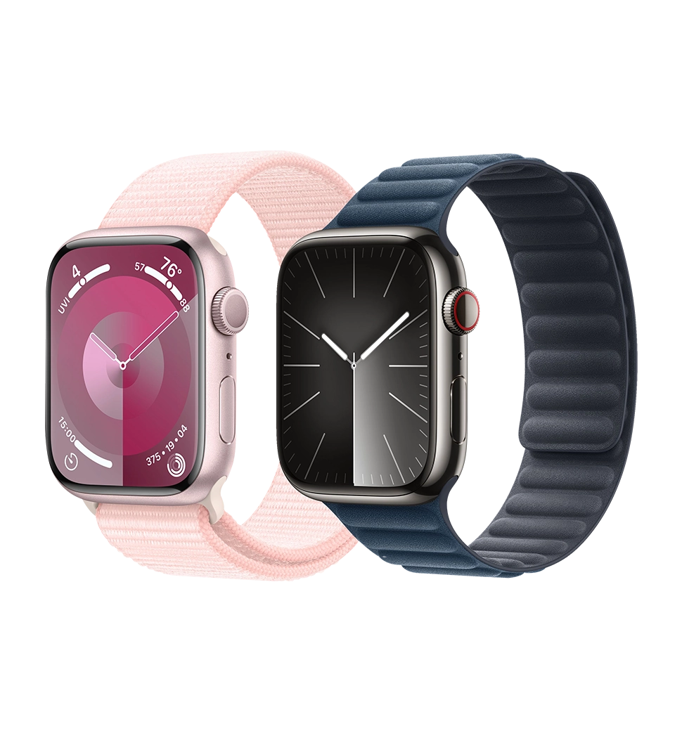 Apple Watch Series 9 41mm Starlight Aluminum Case with Starlight Sport Band S/M (MR8T3)