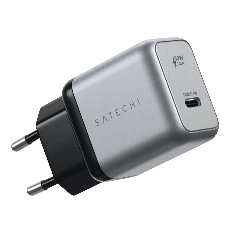 Адаптер Satechi 30W USB-C PD Gan Wall Charger Space Gray (ST-UC30WCM-EU)