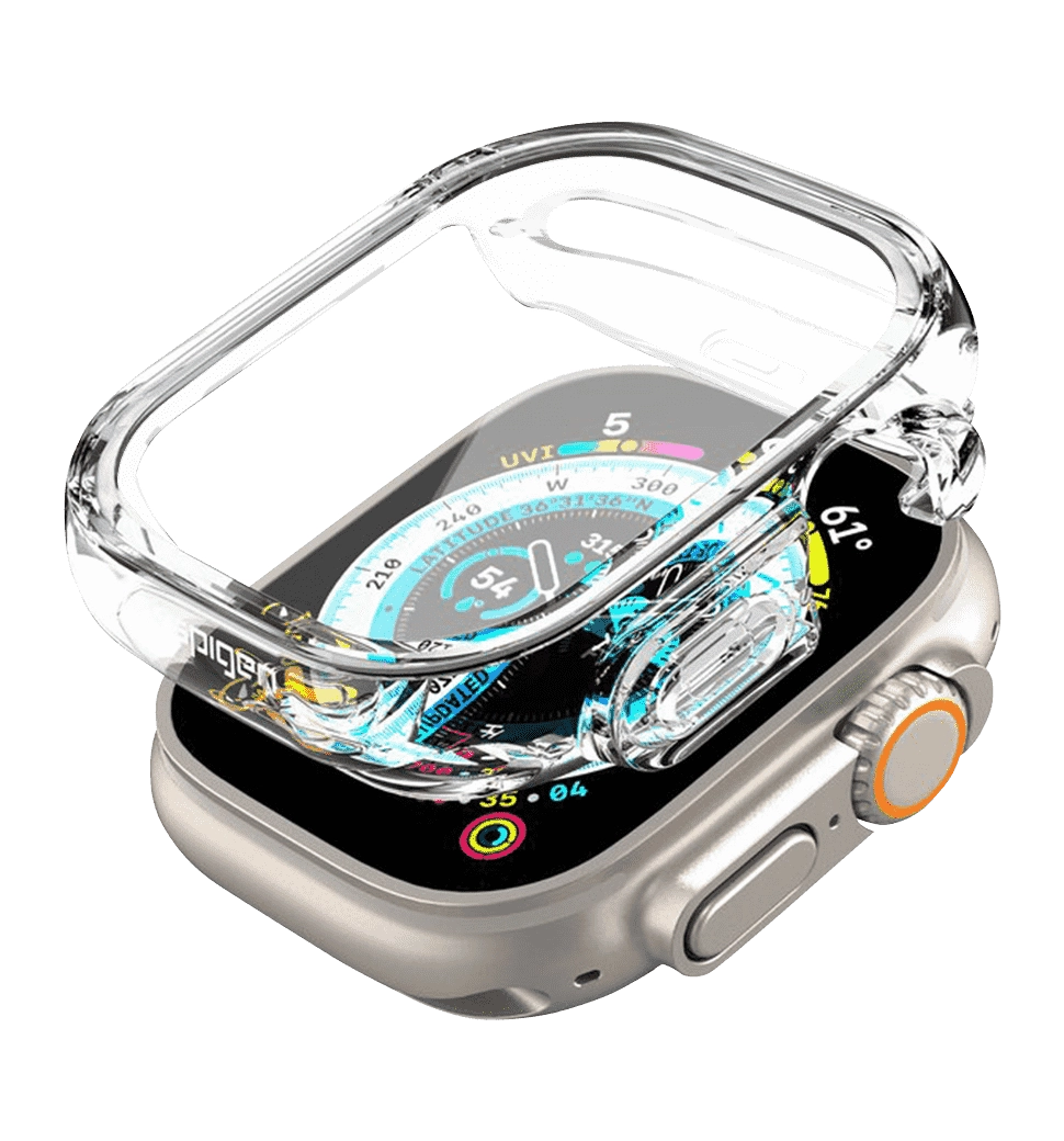 Ремешок Spigen для Apple Watch Ultra (49mm) Ultra Hybrid, Crystal Clear(ACS05459)