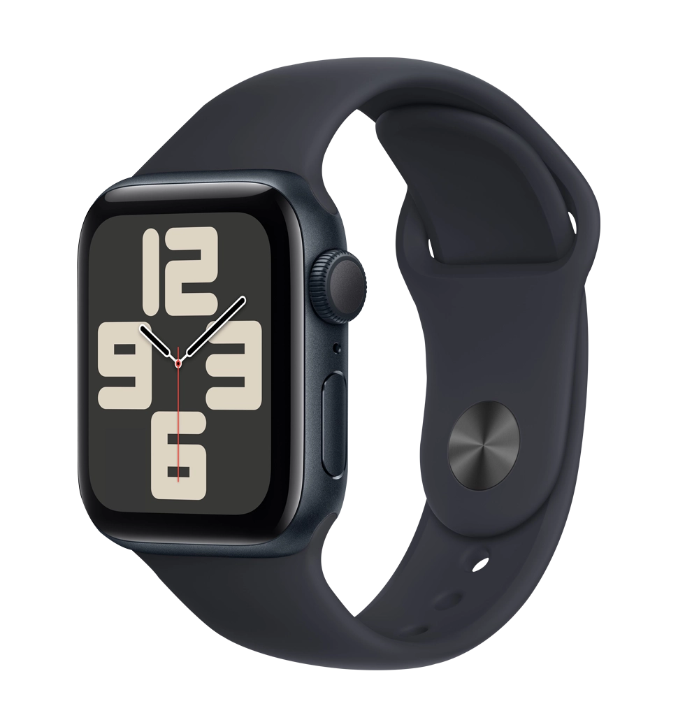 Смарт-часы Apple Watch SE (gen 2) 2023 40mm Midnight Aluminum Case with Midnight Sport Band M/L (MRE93)